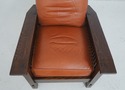 71343: STICKLEY Mission Oak And Leather Morris Cha