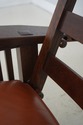 71343: STICKLEY Mission Oak And Leather Morris Cha