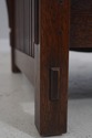 71343: STICKLEY Mission Oak And Leather Morris Cha