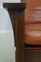 71343: STICKLEY Mission Oak And Leather Morris Cha