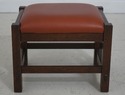 71343: STICKLEY Mission Oak And Leather Morris Cha