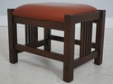 71343: STICKLEY Mission Oak And Leather Morris Cha