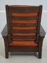 71344: STICKLEY Mission Oak Leather Morris Chair W