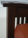 71344: STICKLEY Mission Oak Leather Morris Chair W
