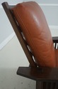 71344: STICKLEY Mission Oak Leather Morris Chair W