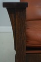 71344: STICKLEY Mission Oak Leather Morris Chair W