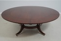 L63295: Regency-Style Mahogany Dining Table With L