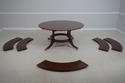 L63295: Regency-Style Mahogany Dining Table With L