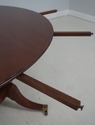 L63295: Regency-Style Mahogany Dining Table With L