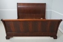 65620: HENDERDON Mahogany King-Size Sleigh Bed