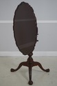 L70175: BAKER Mahogany Round Tilt-Top Piecrust Tab