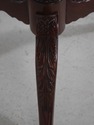 L70175: BAKER Mahogany Round Tilt-Top Piecrust Tab