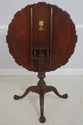 L70175: BAKER Mahogany Round Tilt-Top Piecrust Tab