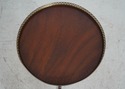 L66661: KINDEL Mahogany Brass Gallery Pedestal Sta