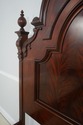 70999: HENREDON Queen Size Victorian Mahogany Bed