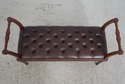 L71060: French Louis XVI Style Tufted Leather Seat