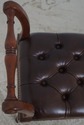 L71060: French Louis XVI Style Tufted Leather Seat