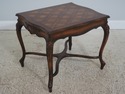 L71038: Pair French Louis XV Walnut Parquet Top La