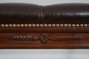 71059: French Louis XVI Style Brown Leather Seat B