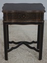 L71086: Chinese Chippendale Style 2 Drawer Painted