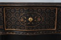 L71086: Chinese Chippendale Style 2 Drawer Painted