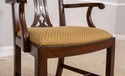 L71114: Set of 8 HENREDON Chippendale Mahogany Din