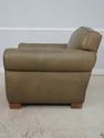 F66514: Green Leather Club Chair