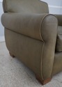 F66514: Green Leather Club Chair