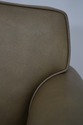 F66514: Green Leather Club Chair