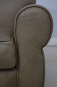 F66514: Green Leather Club Chair