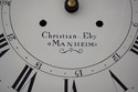 66664: CHRISTIAN EBY MANHEIM Inlaid Cherry Grandfa