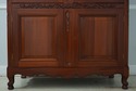 23613: Carved Mahogany French Style 4 Door Armoire