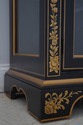 66303: KINDEL Black & Gold Decorated Curio Cabinet