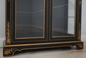 66303: KINDEL Black & Gold Decorated Curio Cabinet