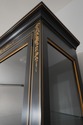 66303: KINDEL Black & Gold Decorated Curio Cabinet