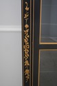 66303: KINDEL Black & Gold Decorated Curio Cabinet