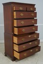 66178: BAKER Chippendale Mahogany Tall Chest Of Dr