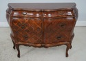 66479: Italian Continental Marquetry 3 Drawer Comm