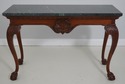 71107: HICKORY CHAIR CO Georgian Marble Top Consol