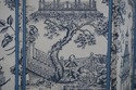 71083: Stunning Chinoiserie Upholstered 6 Panel Fo