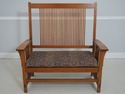 71119: STICKLEY Mission Oak Spindle Settee Lovesea