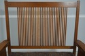 71119: STICKLEY Mission Oak Spindle Settee Lovesea