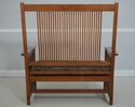 71119: STICKLEY Mission Oak Spindle Settee Lovesea