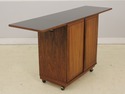 F58001EC: Danish Mid Century Modern Teak Tea Cart 