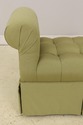 58028EC: Custom Upholstered Green Tufted Rolled Ar