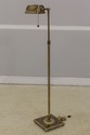 F58069EC: Vintage Brass Adjustable Floor Lamp w. S