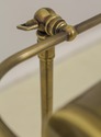 F58069EC: Vintage Brass Adjustable Floor Lamp w. S