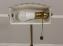 F58069EC: Vintage Brass Adjustable Floor Lamp w. S