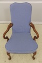 58019EC: FAIRFIELD Blue Print Upholstered Open Arm