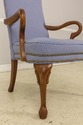 58019EC: FAIRFIELD Blue Print Upholstered Open Arm